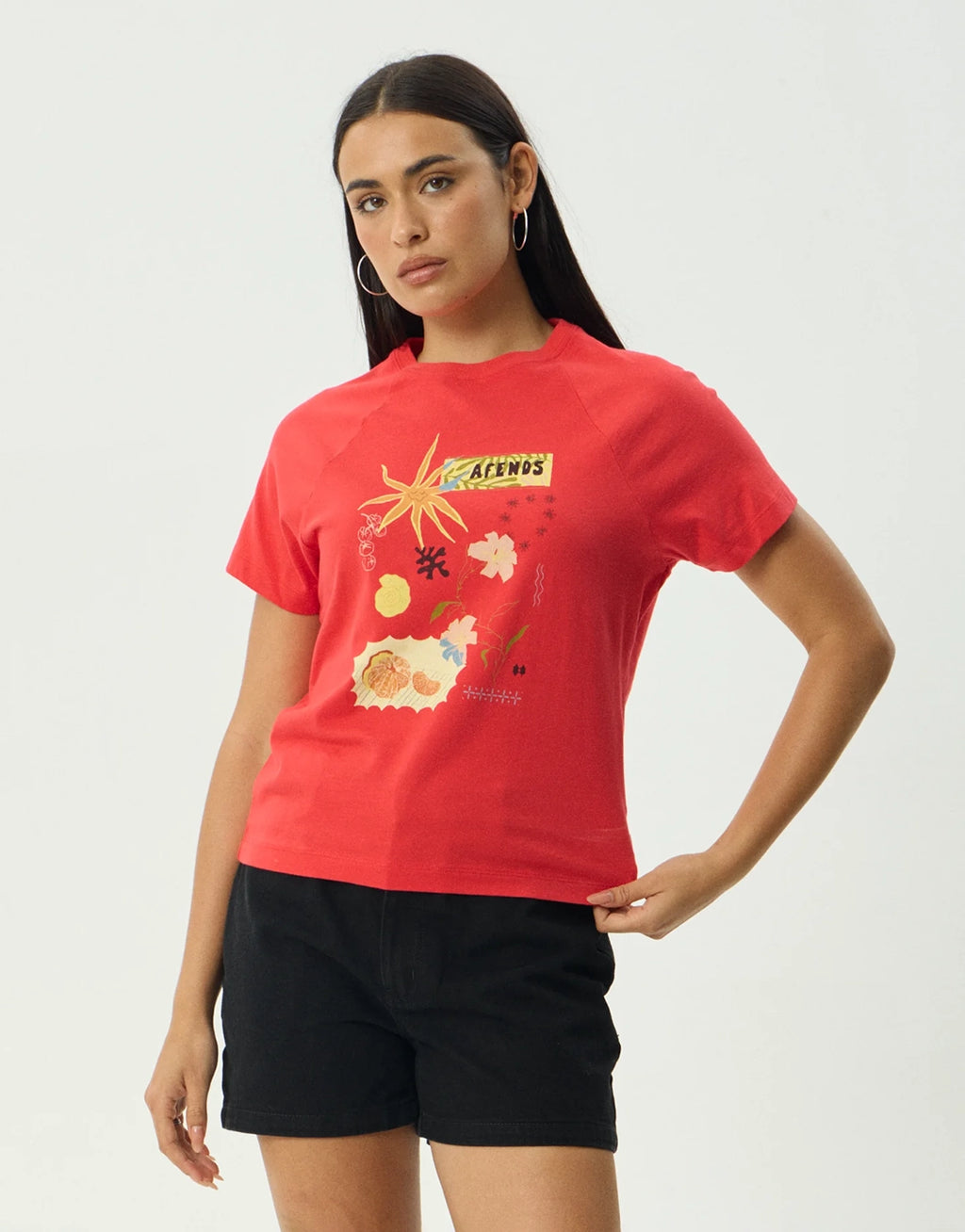 Amalfi Raglan T-Shirt - Tomato