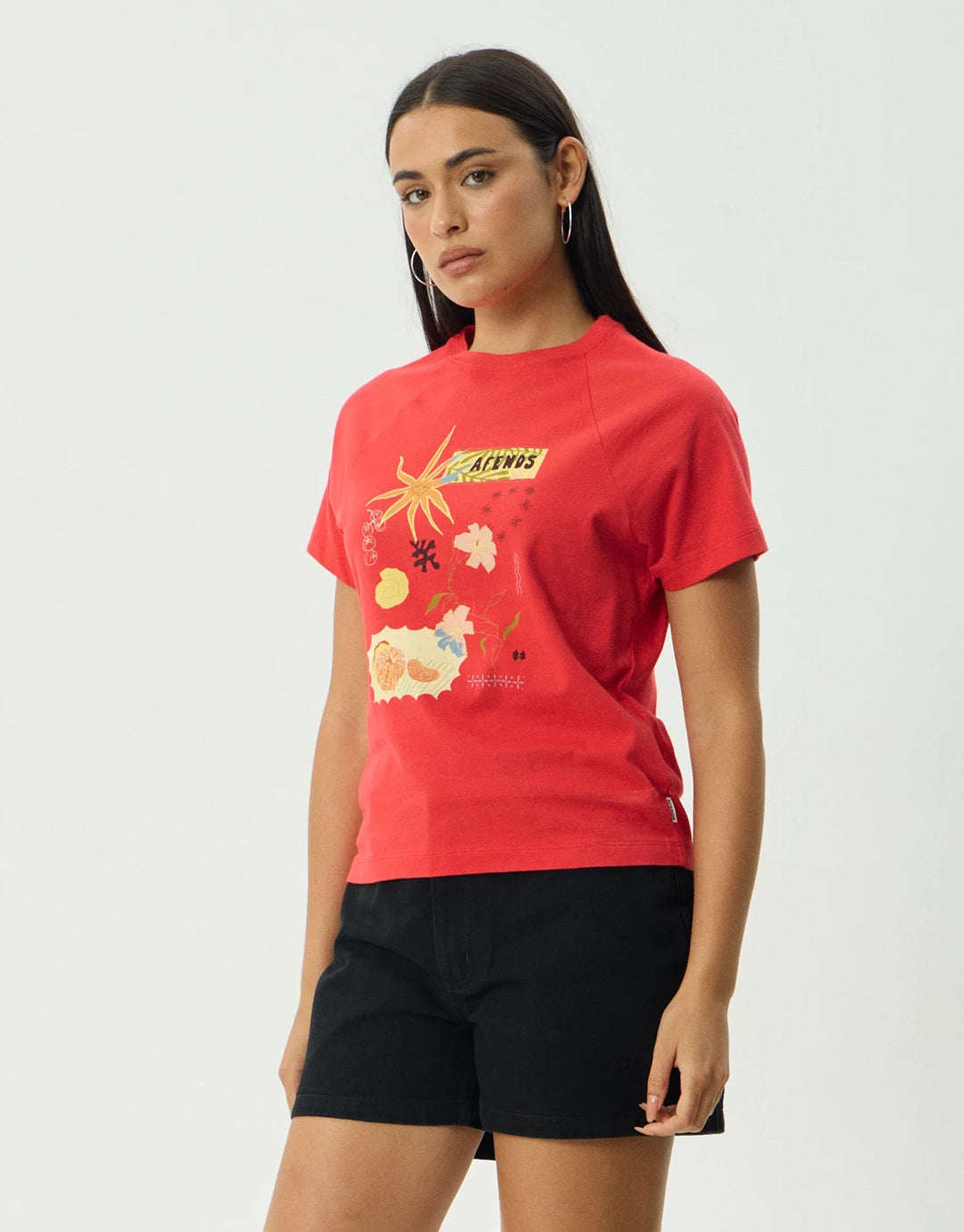 Amalfi Raglan T-Shirt - Tomato