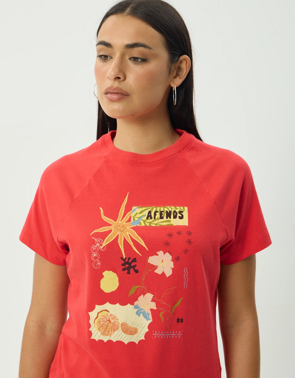 Amalfi Raglan T-Shirt - Tomato