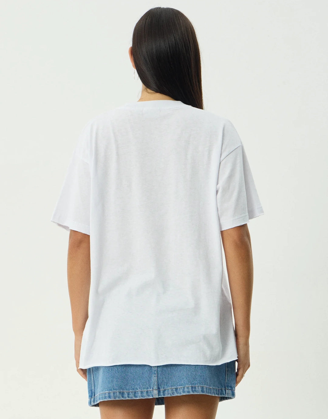 Open Up Oversized T-Shirt - White / Black