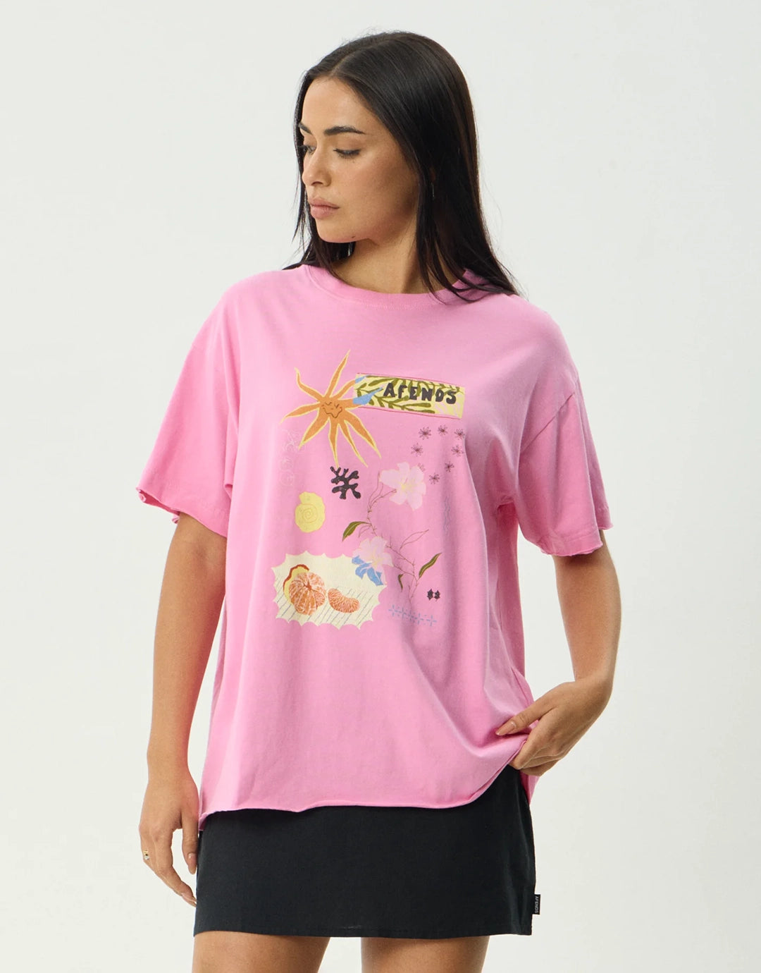 Amalfi Oversized T-Shirt - Pink