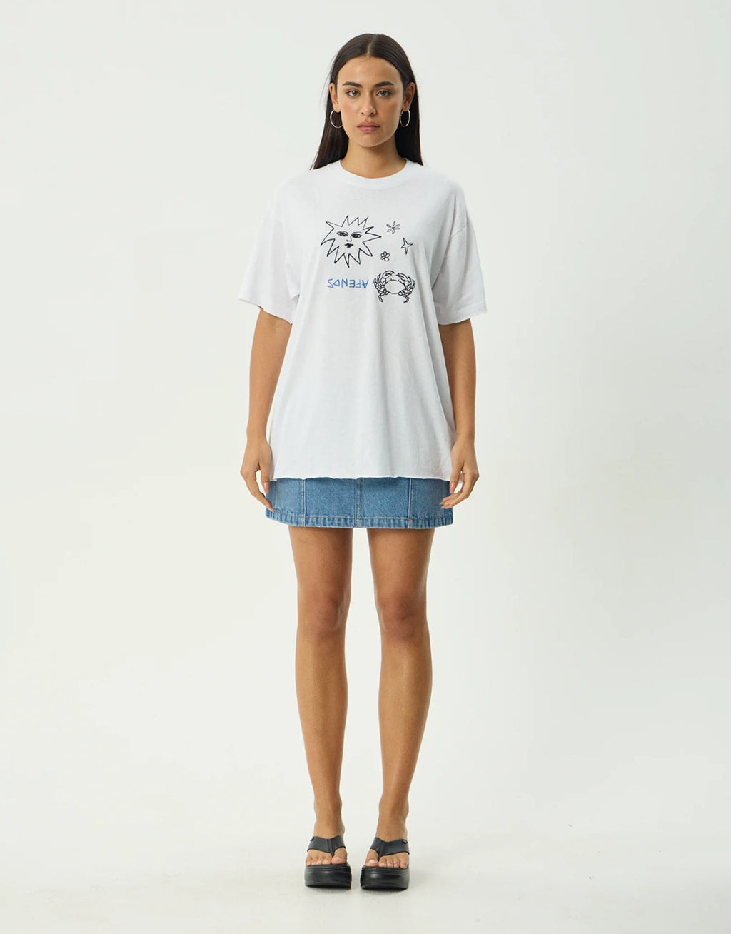 Sunbake Oversized T-Shirt - White