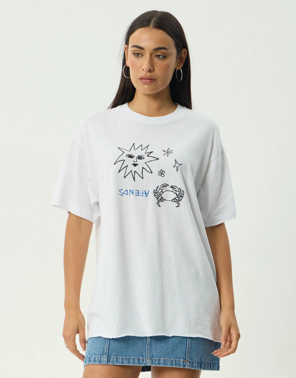 Sunbake Oversized T-Shirt - White