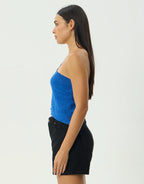 Marina Seersucker One Shoulder Top - Marina by Afends - view 6