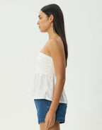 Kindred Strapless Top - White by Afends - view 2