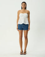 Kindred Strapless Top - White by Afends - view 4