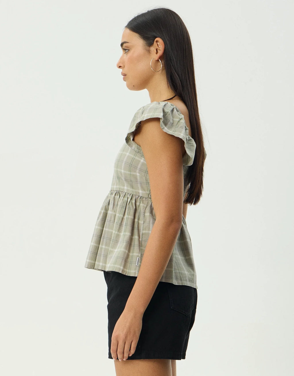 Scout Check Top - Olive Check