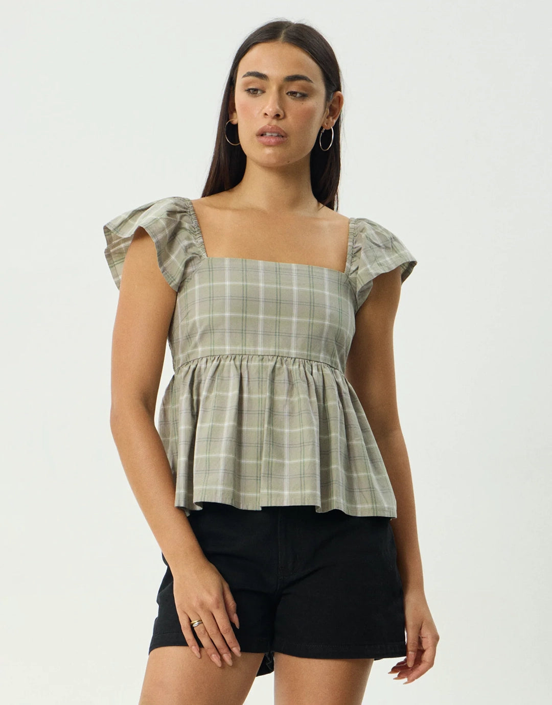 Scout Check Top - Olive Check