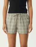 Scout Check Short - Olive Check by Afends