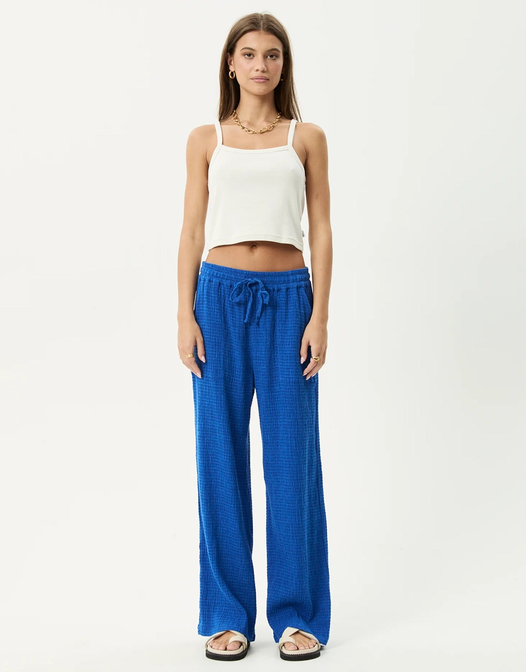 Marina Seersucker Pant - Marina