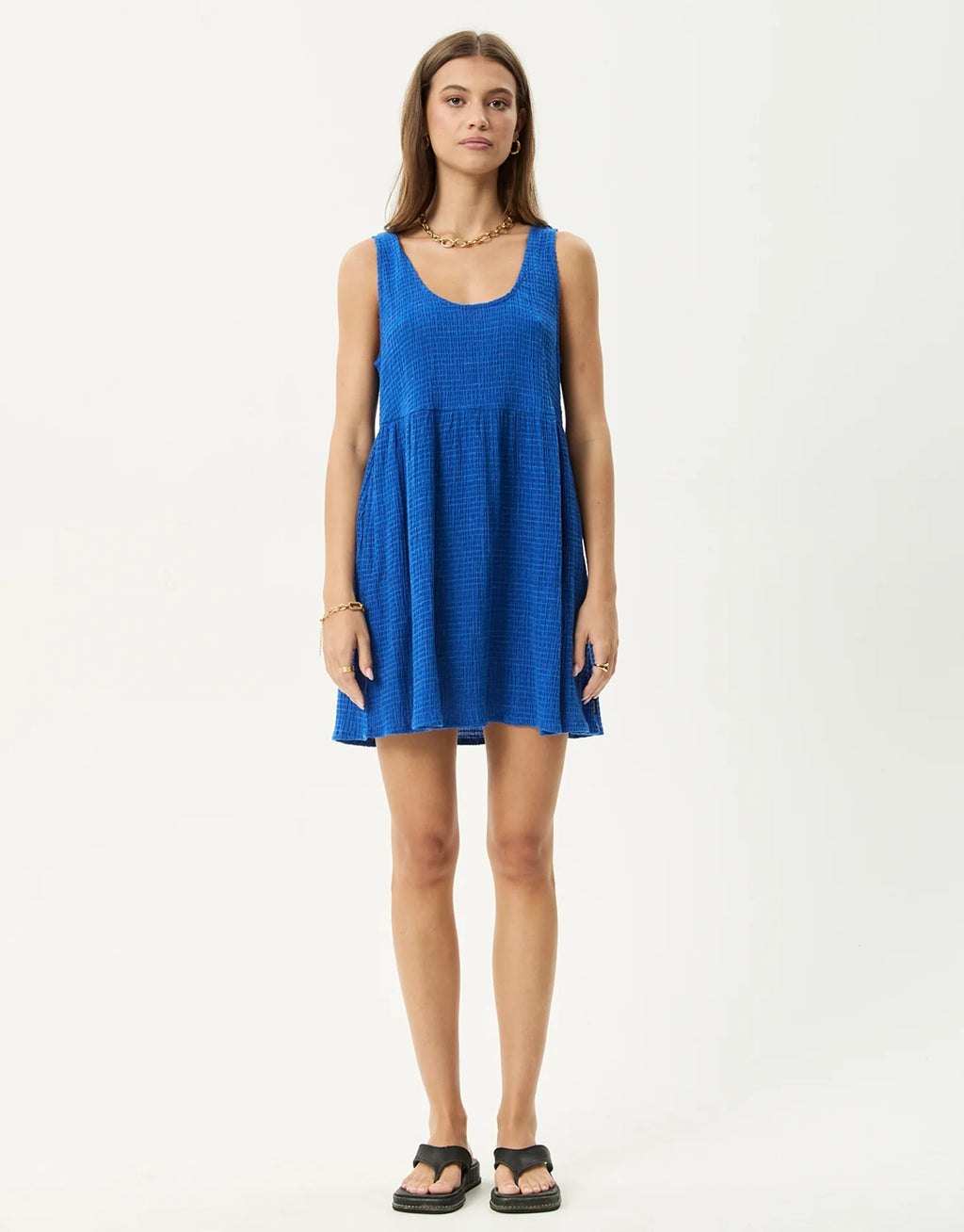 Marina Jesse Seersucker Mini Dress - Marina