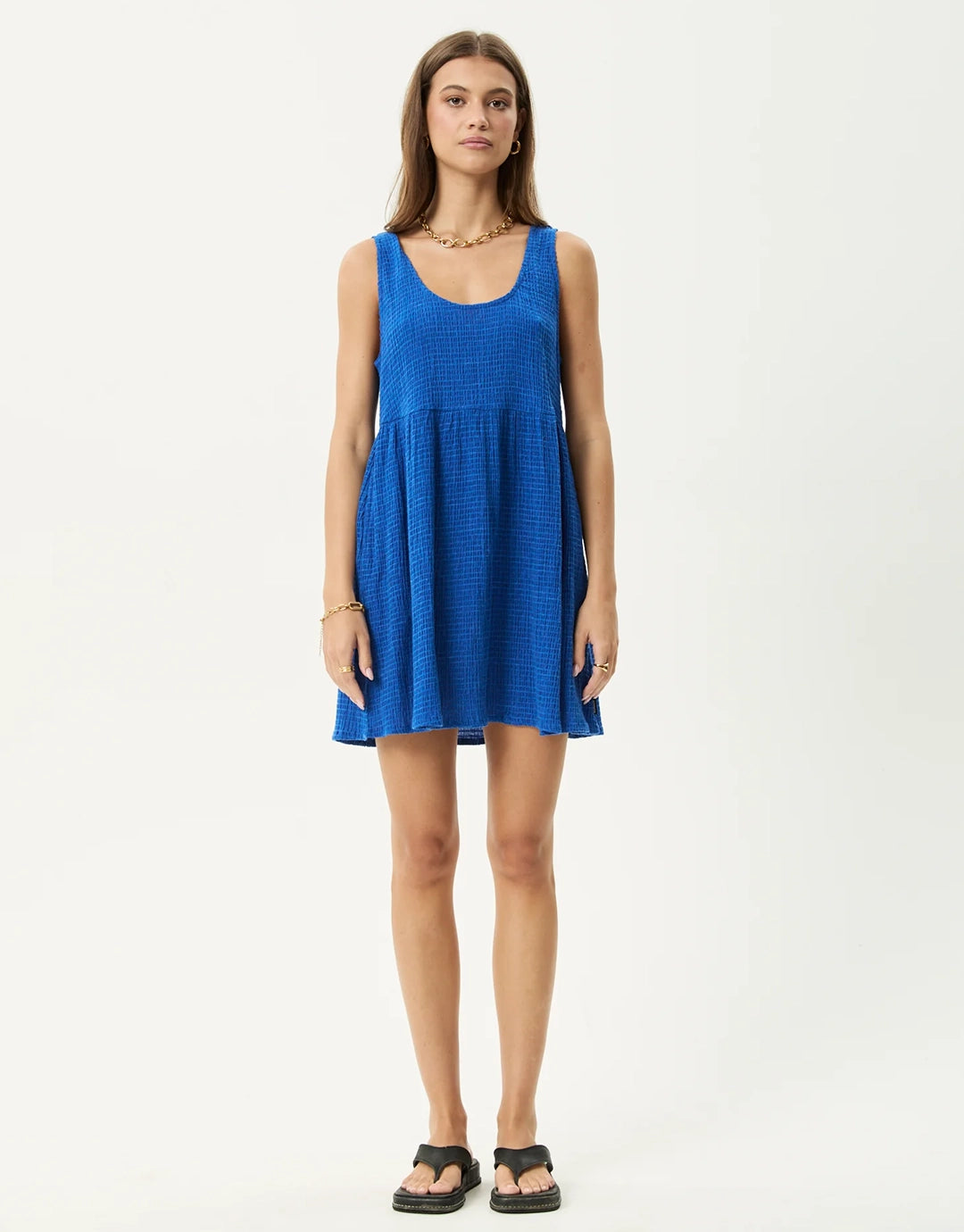 Marina Jesse Seersucker Mini Dress - Marina