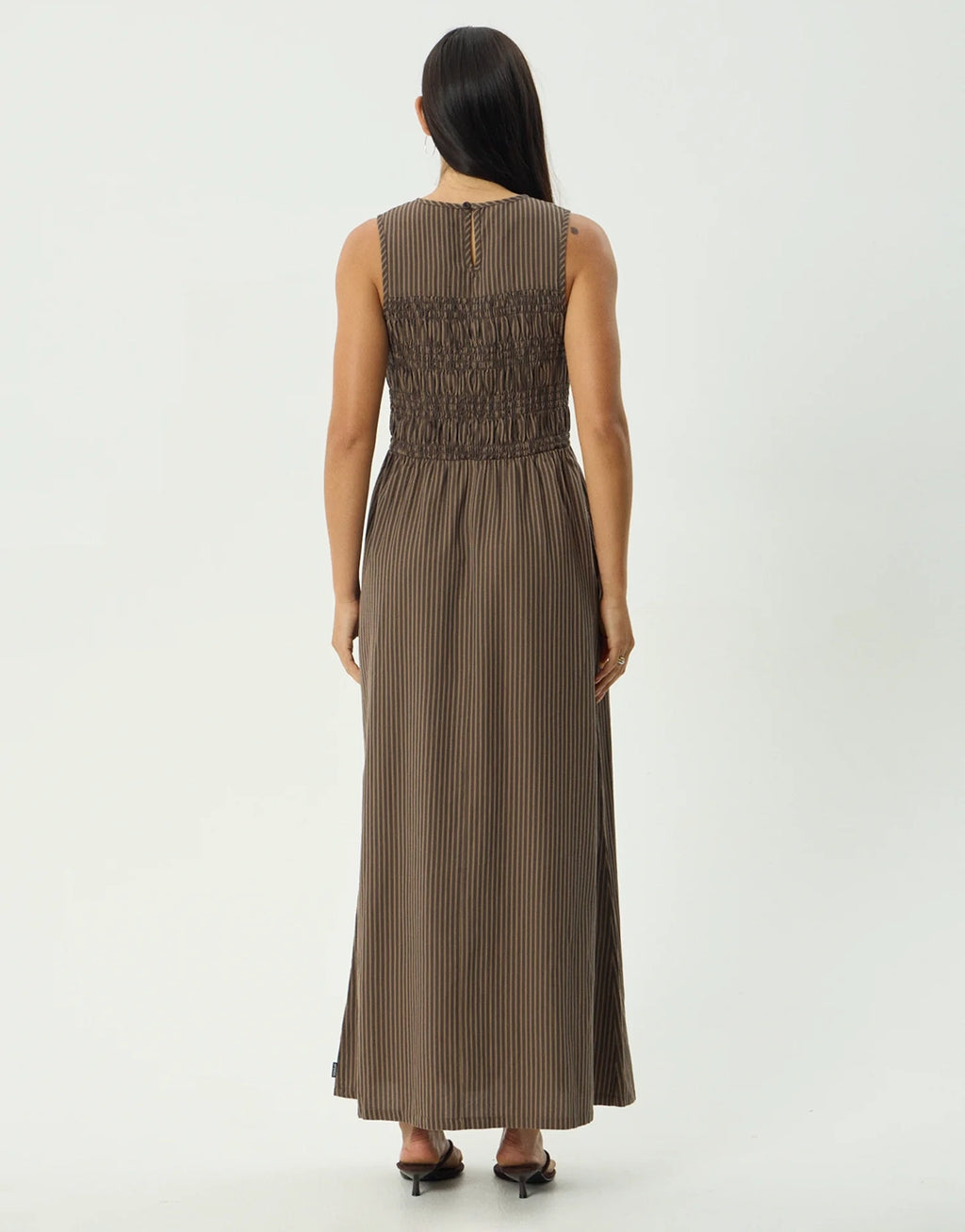 Cyrus Maxi Dress - Coffee Stripe