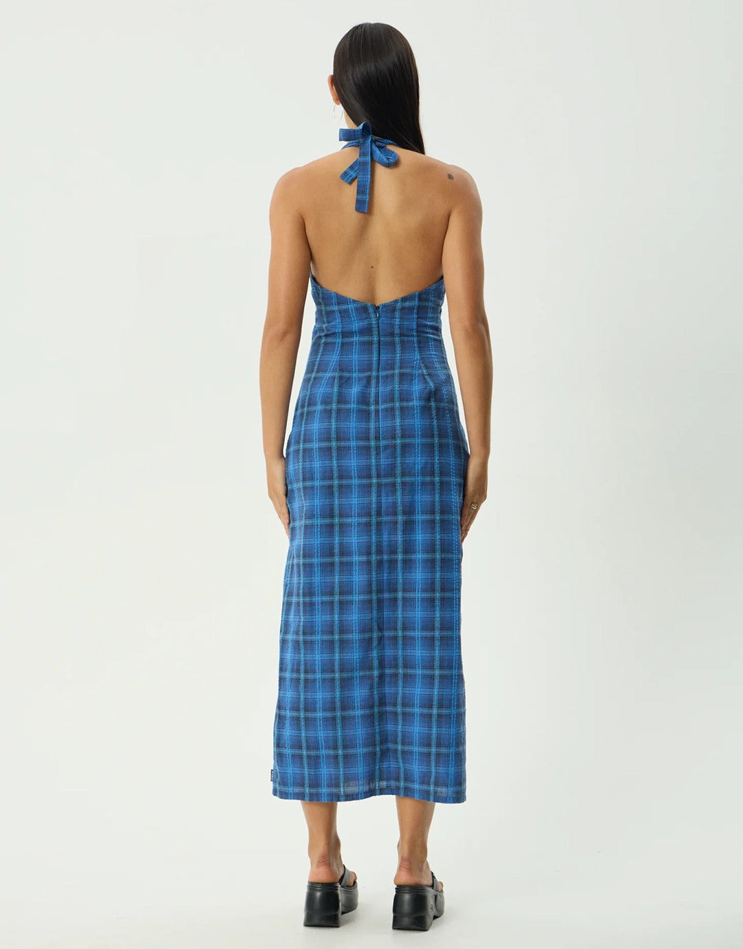 Camden Seersucker Maxi Dress - Marina Check