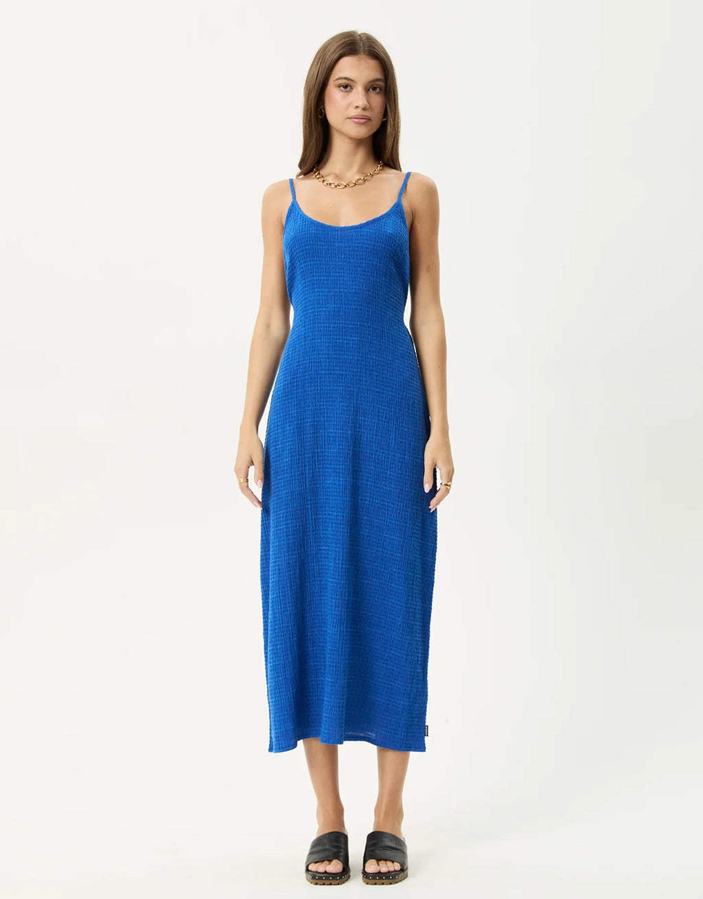 Marina Rumi Seersucker Maxi Dress - Marina