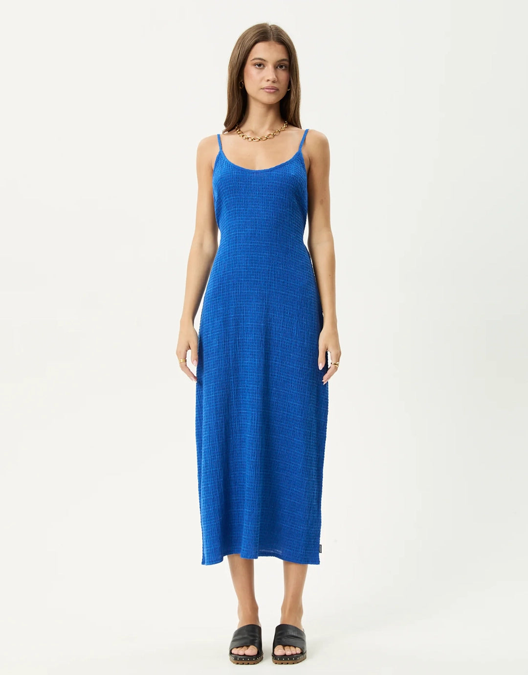 Marina Rumi Seersucker Maxi Dress - Marina