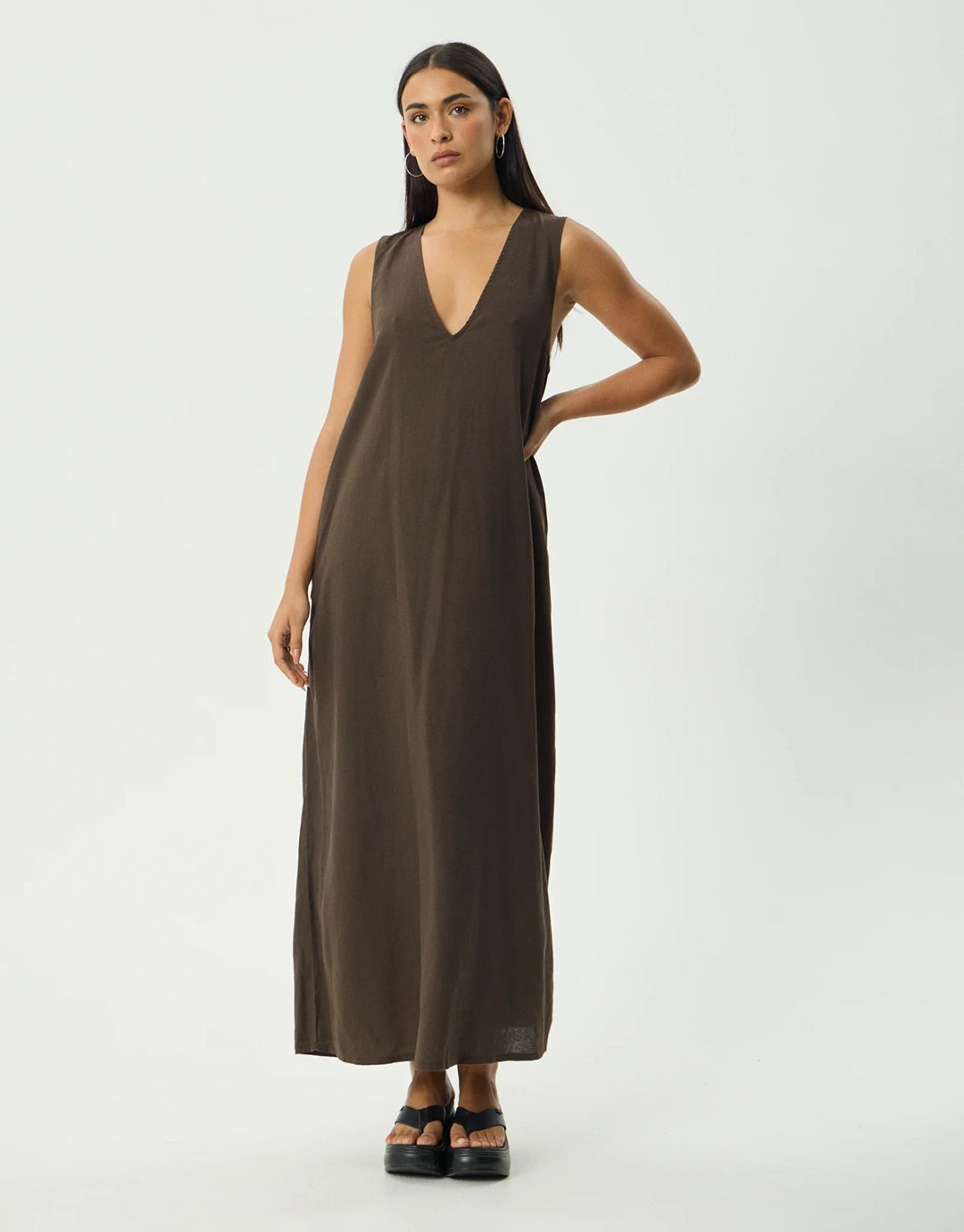 Lilo Maxi Dress - Coffee