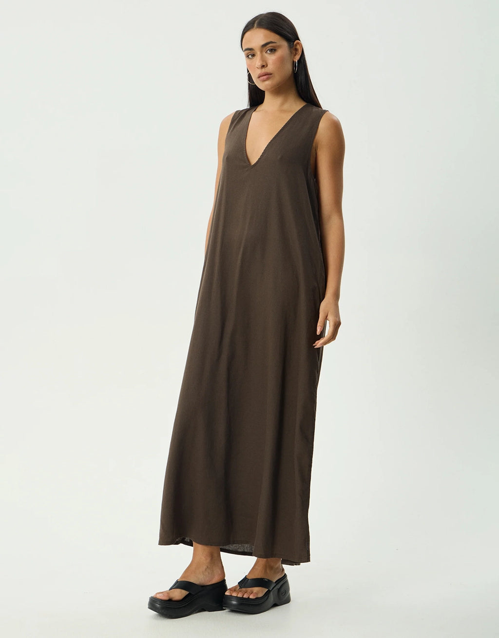Lilo Maxi Dress - Coffee
