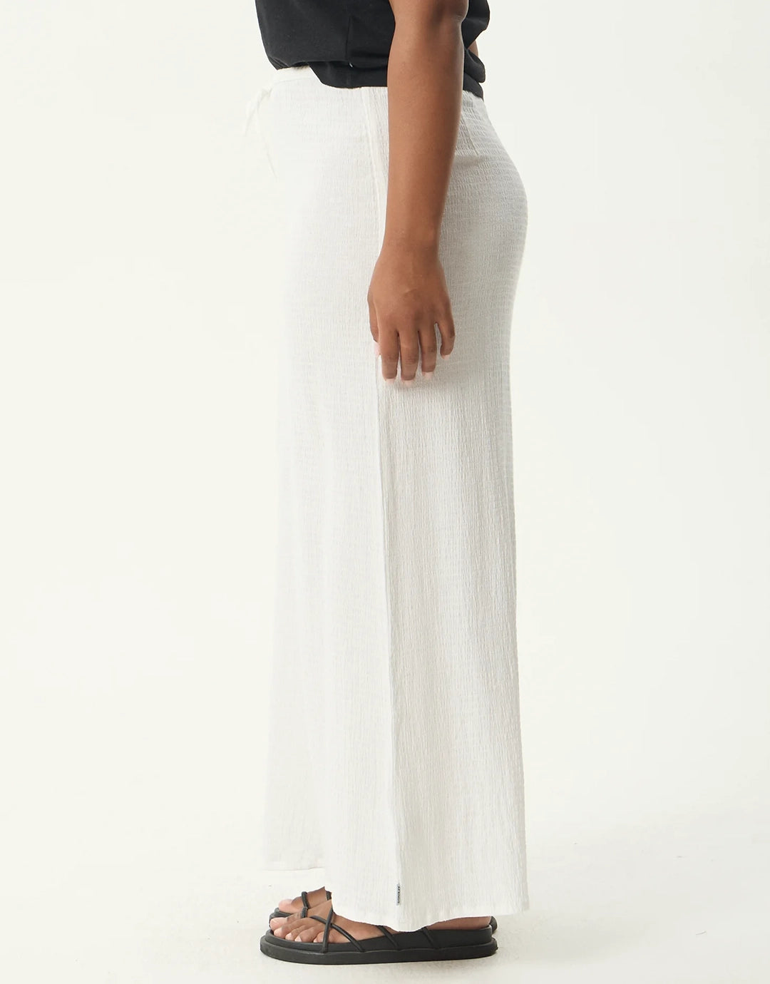 Focus Seersucker Maxi Skirt - Off White