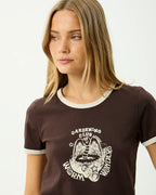 Wonders - Ringer T-Shirt - Coffee by Afends - view 6