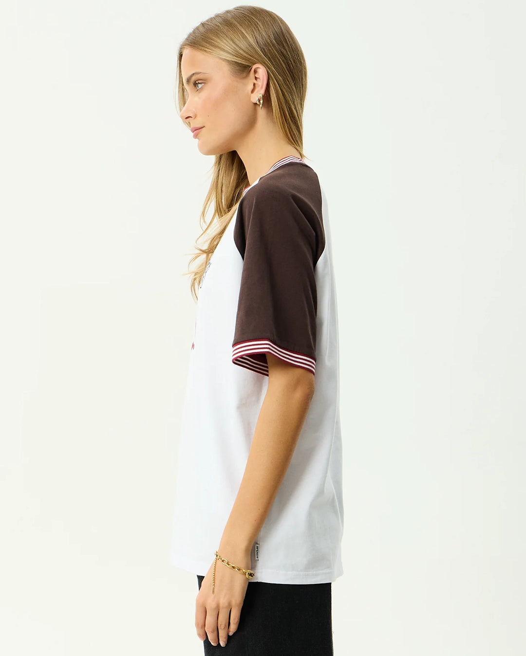 Dexter - Oversized T-Shirt - Coffee / White by Afends - view 5