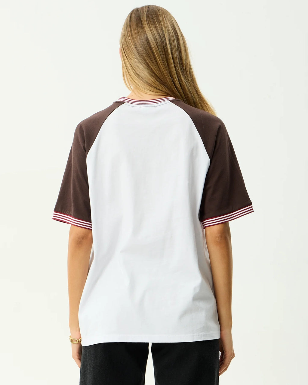 Dexter - Oversized T-Shirt - Coffee / White by Afends - view 6