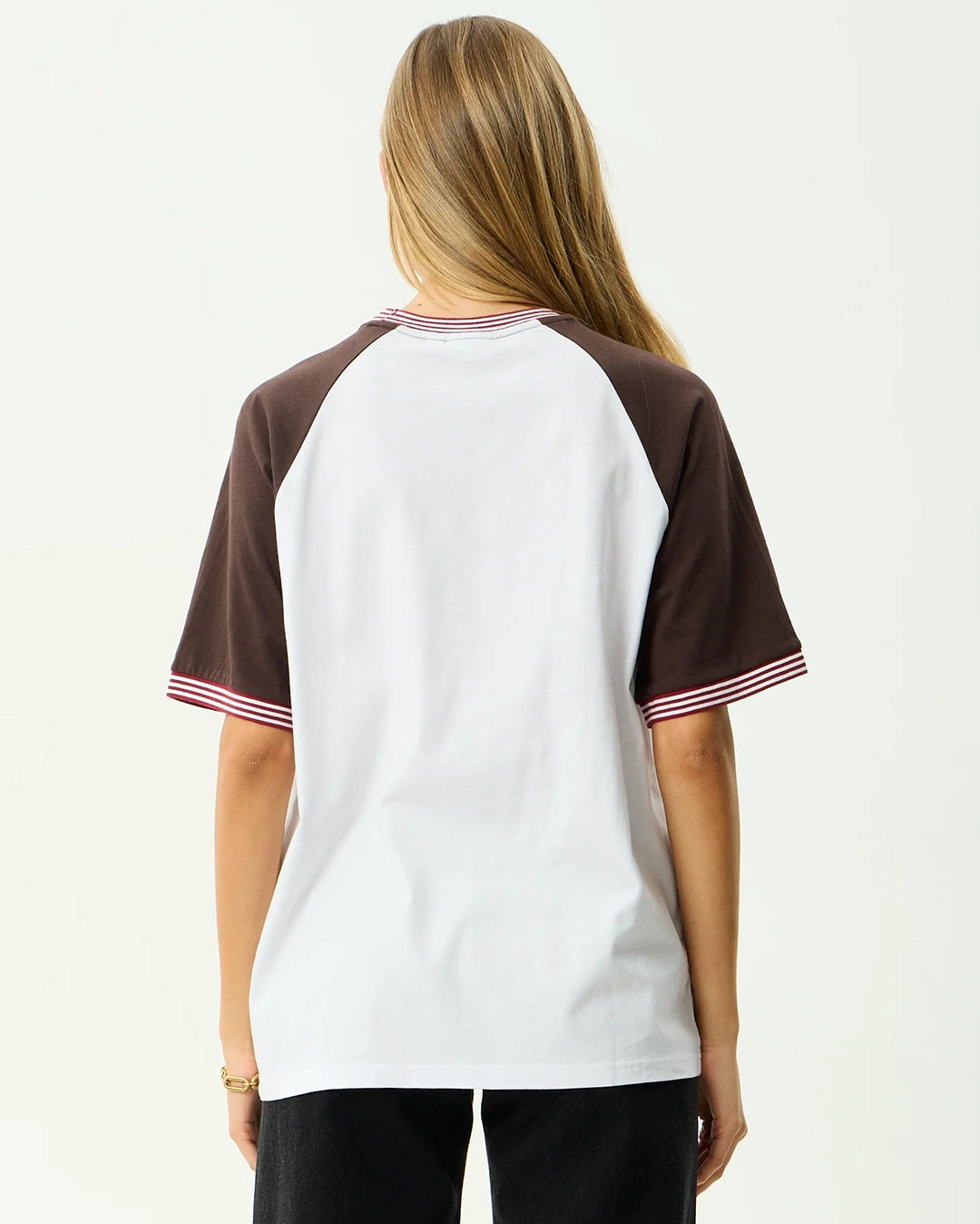 Dexter - Oversized T-Shirt - Coffee / White by Afends - view 6