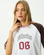 Dexter - Oversized T-Shirt - Coffee / White by Afends - view 7