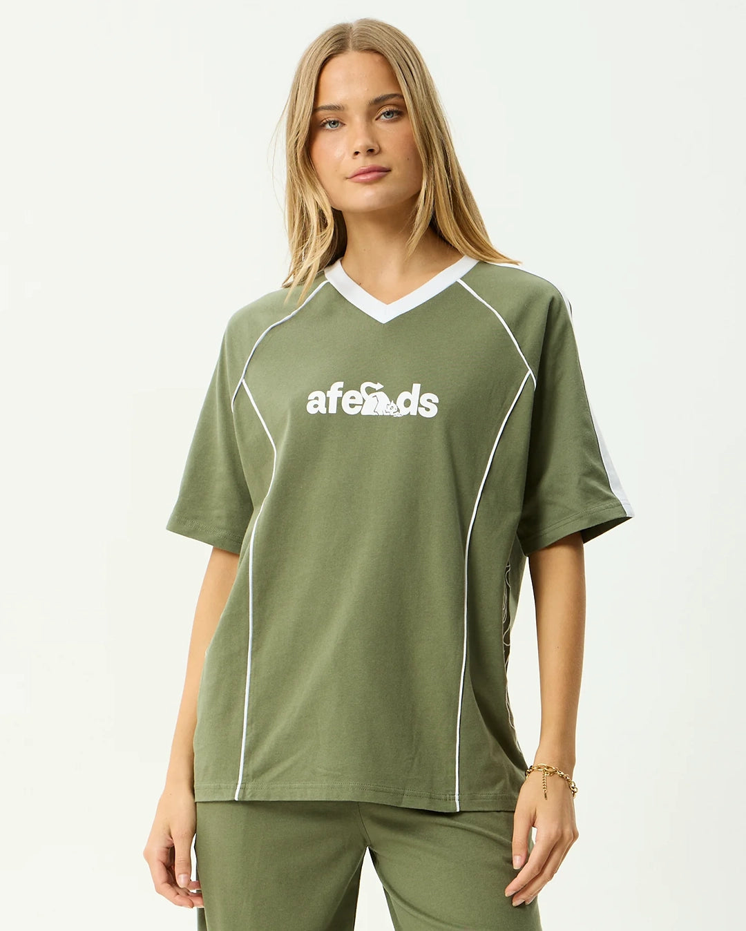 Dirts - Oversized T-Shirt - Deep Olive by Afends