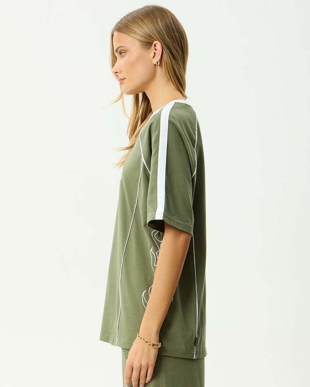 Dirts - Oversized T-Shirt - Deep Olive by Afends - view 5
