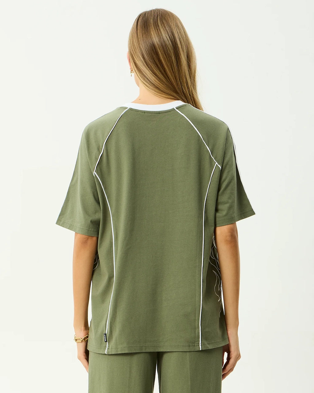 Dirts - Oversized T-Shirt - Deep Olive by Afends - view 6