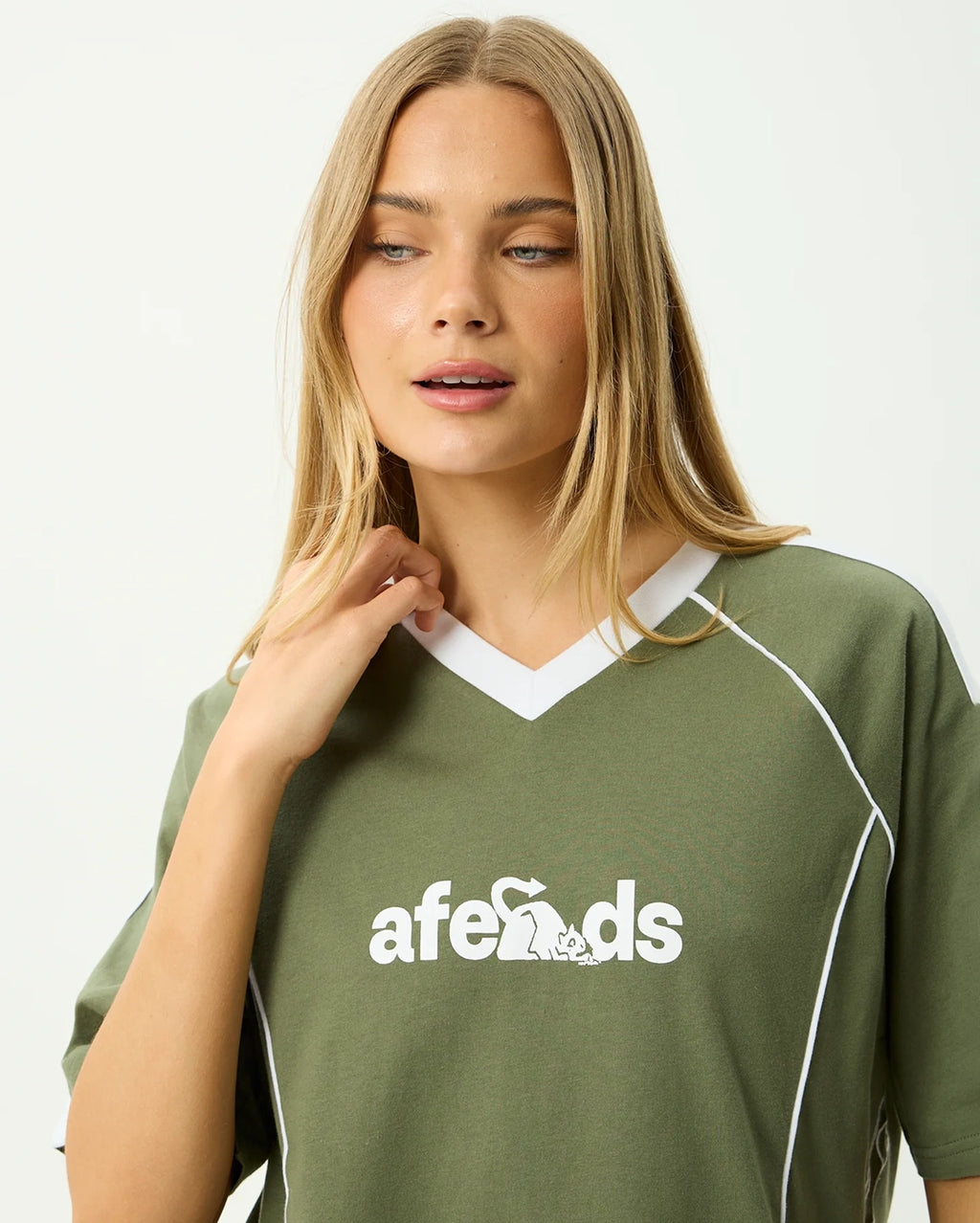 Dirts - Oversized T-Shirt - Deep Olive by Afends - view 7