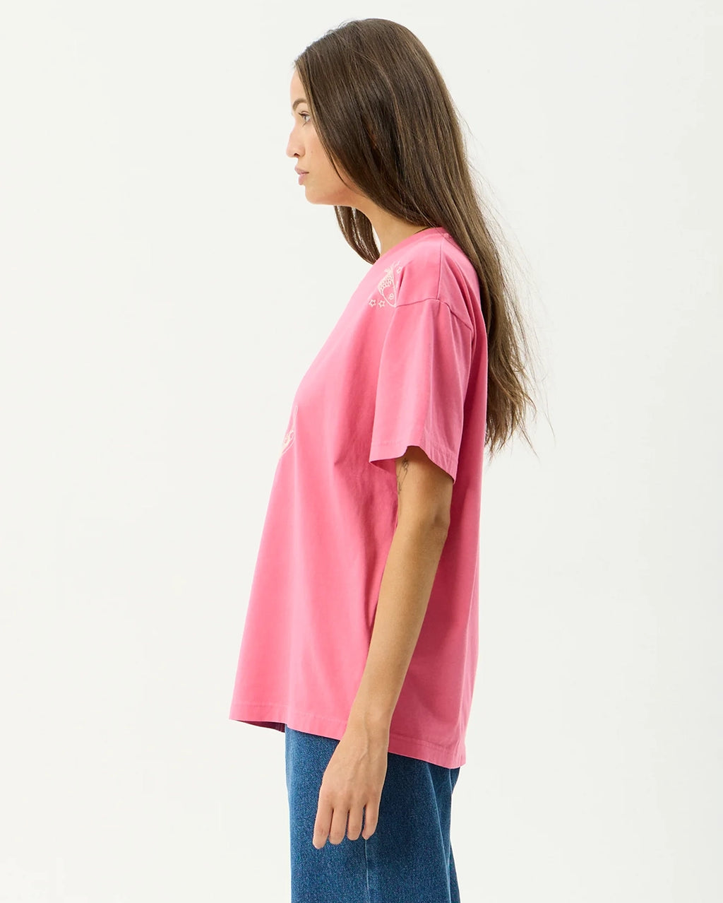 Sea Siren - Oversized T-Shirt - Washed Raspberry by Afends - view 4