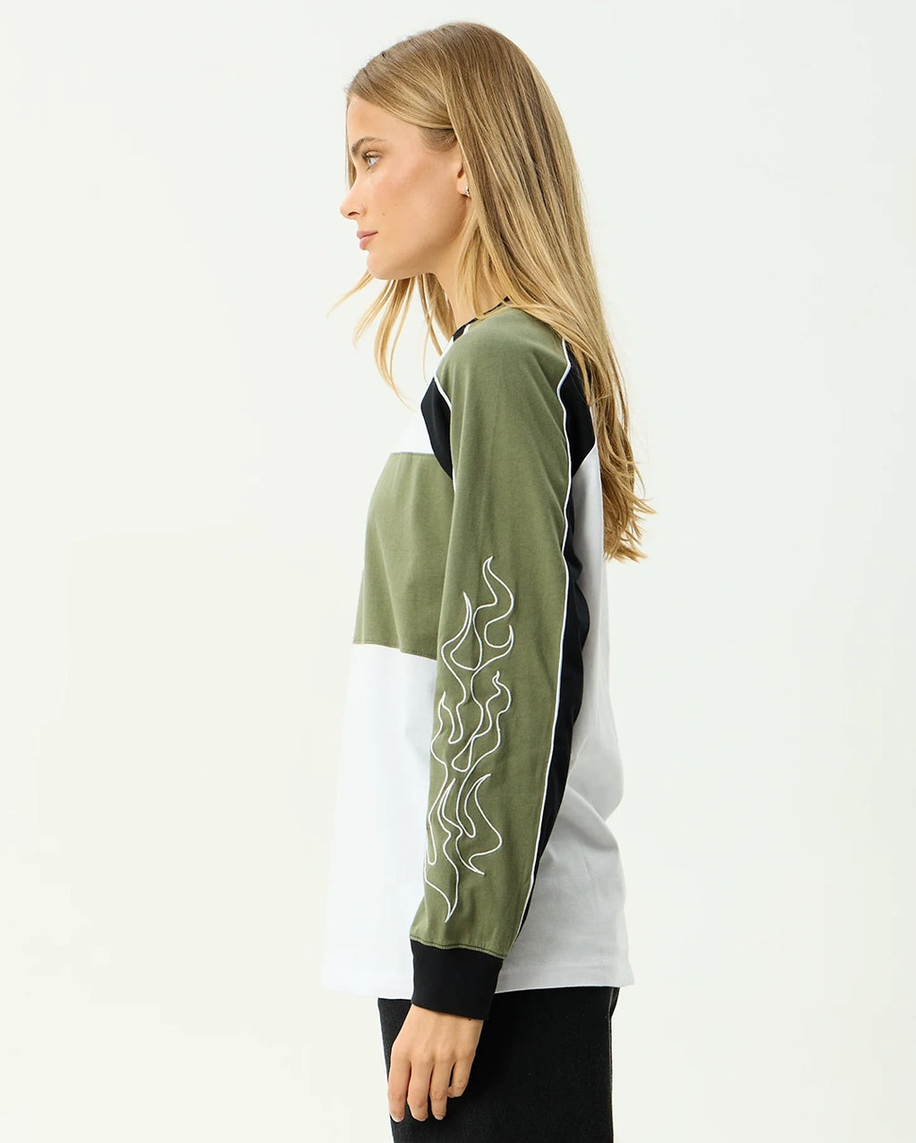 Dirts - Long Sleeve T-Shirt - Deep Olive by Afends - view 5