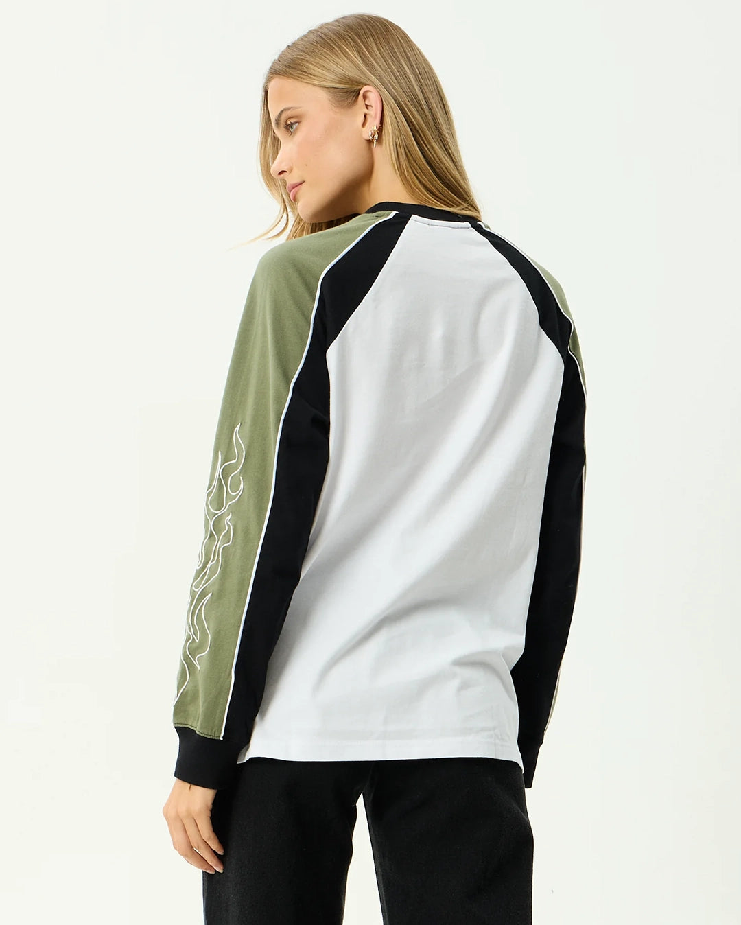 Dirts - Long Sleeve T-Shirt - Deep Olive by Afends - view 6