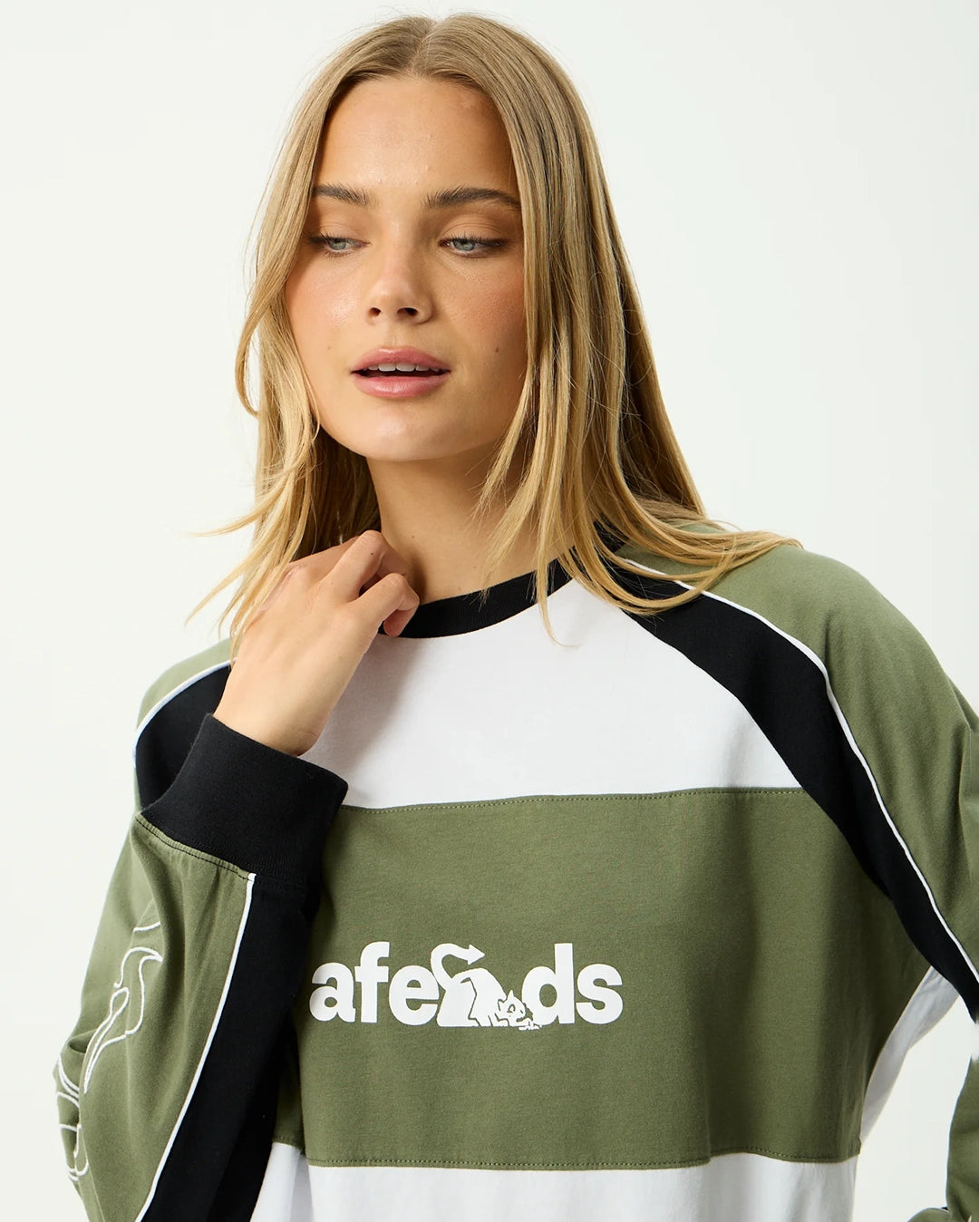 Dirts - Long Sleeve T-Shirt - Deep Olive by Afends - view 7