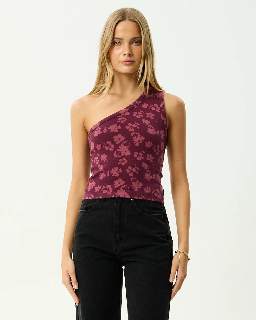Marin - One Shoulder Top - Port by Afends