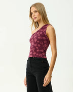 Marin - One Shoulder Top - Port by Afends - view 4