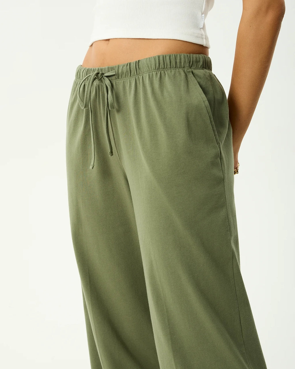 Dirts - Jersey Pant - Deep Olive by Afends - view 7