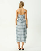 Lagoon - Seersucker Midi Dress - Overcast Check by Afends - view 6