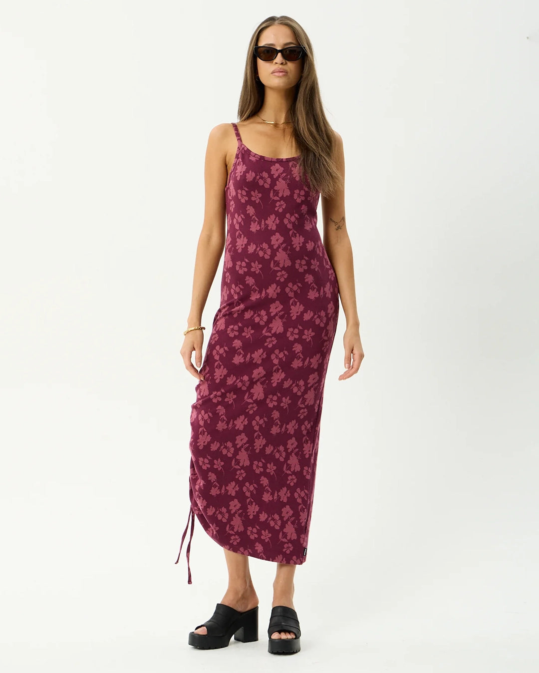 Afends Marin - Maxi Dress - Port | Wally NZ Afends Marin - Maxi Dress - Port | Wally NZ