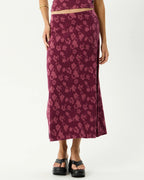 Marin - Midi Skirt - Port by Afends