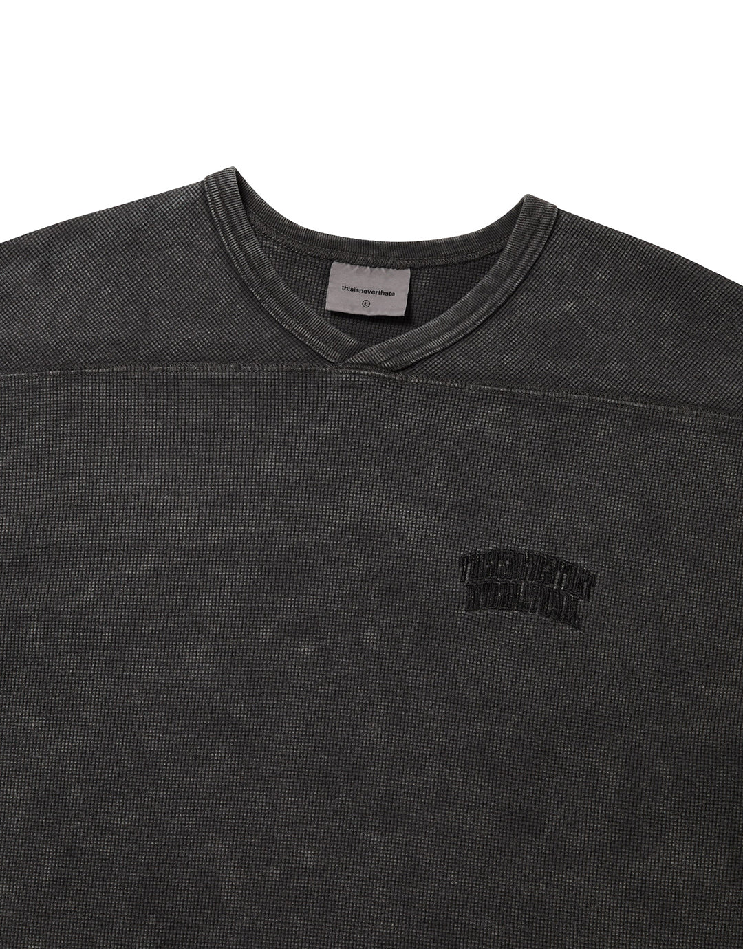 Waffle Rugby Tee - Charcoal