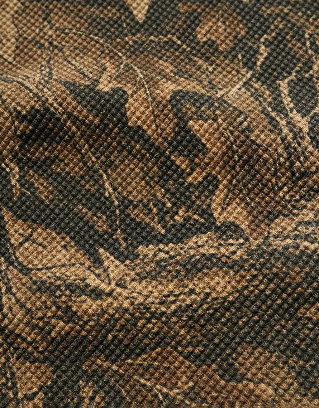Waffle Long Sleeve Top - Forest Camo by Butter Goods - view 2