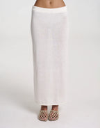 Knit Maxi Skirt - White by Summi Summi - view 5