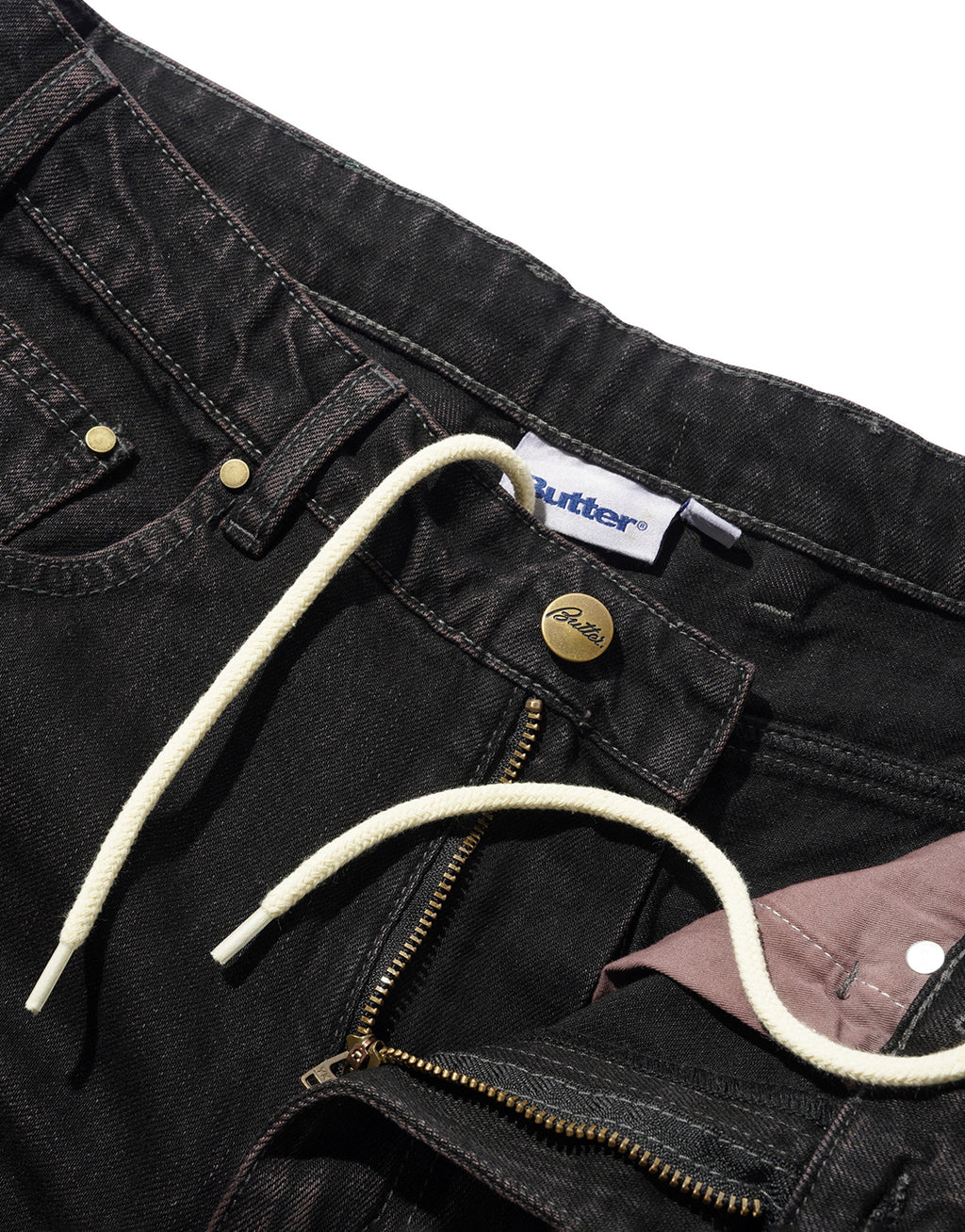 Wide Cut Denim Jeans - Tinted Black by Butter Goods - view 3