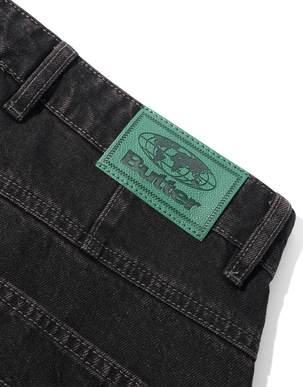 Wide Cut Denim Jeans - Tinted Black by Butter Goods - view 4