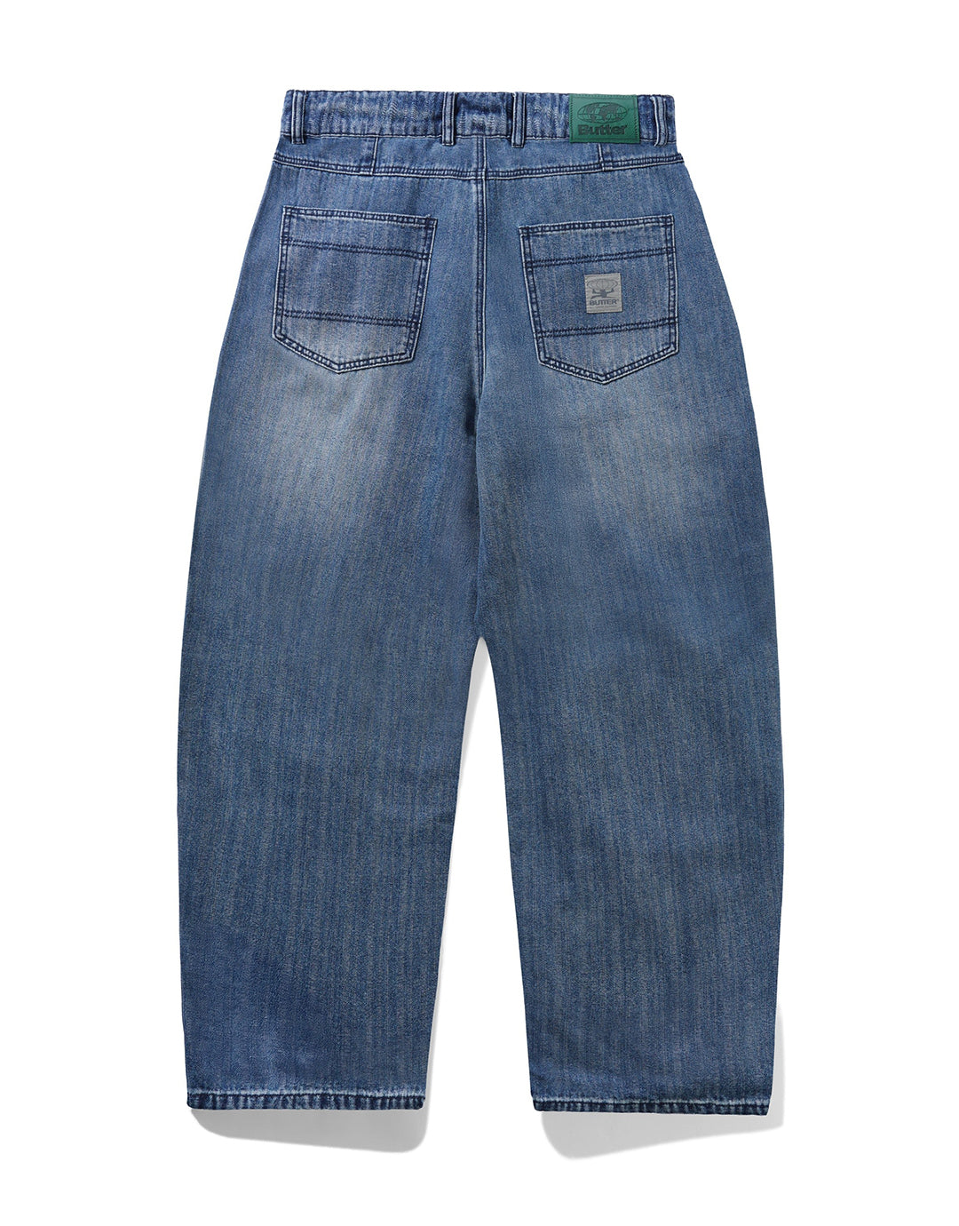Wide Cut Denim Jeans - Vertical Stripe by Butter Goods - view 4