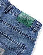 Wide Cut Denim Jeans - Vertical Stripe by Butter Goods - view 7
