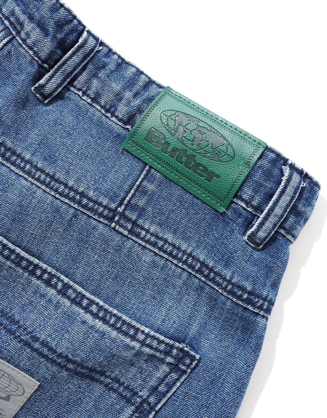 Wide Cut Denim Jeans - Vertical Stripe by Butter Goods - view 7